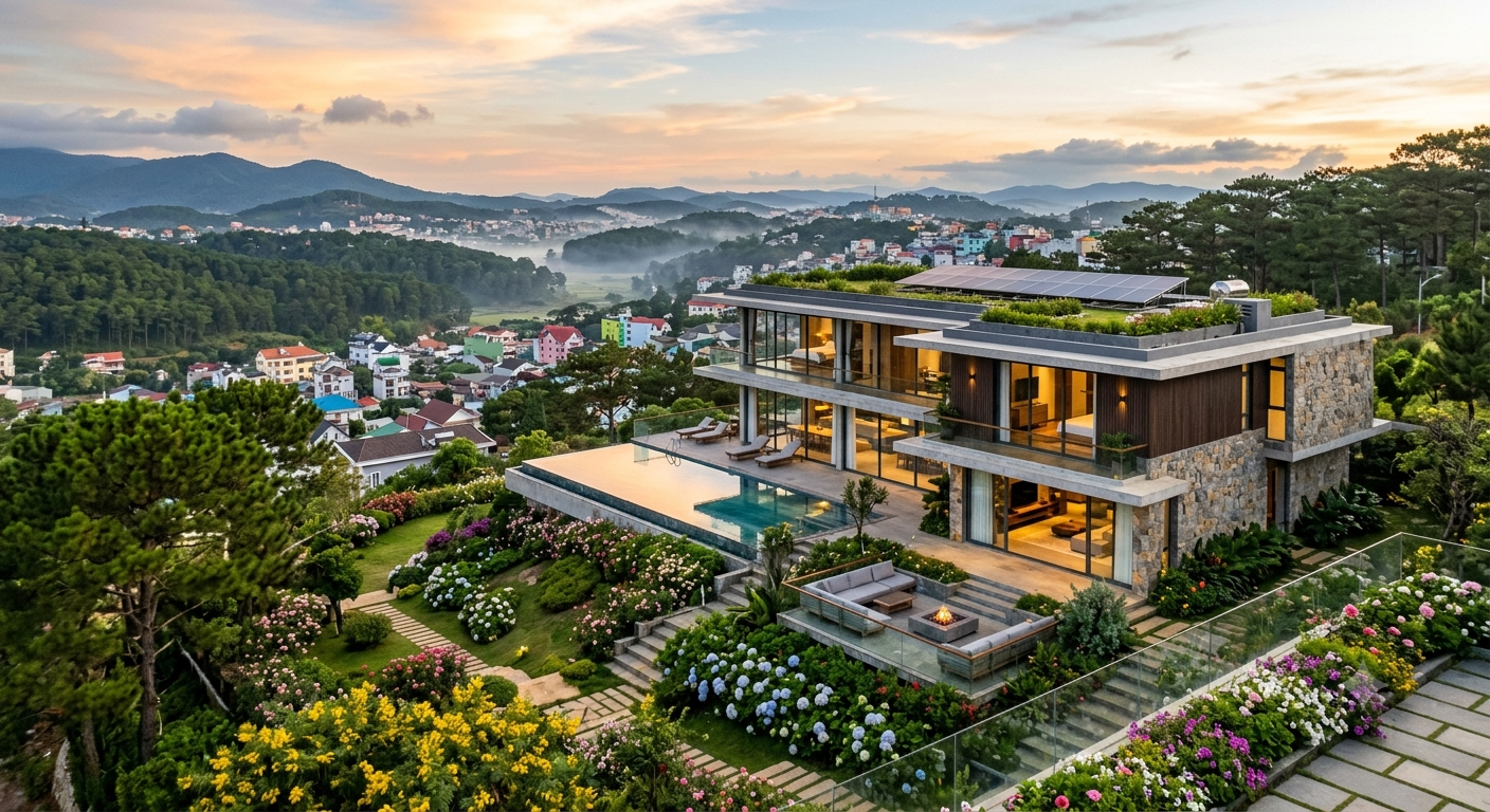 Tổng quan về xu hướng kiến trúc biệt thự tại thành phố ngàn hoa
